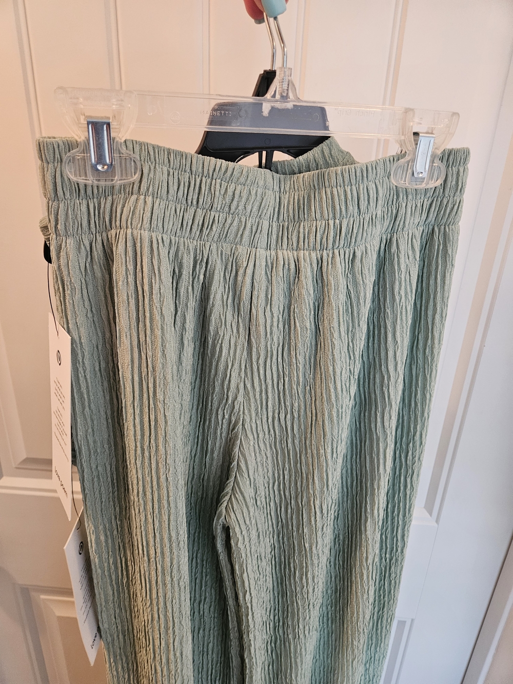 Matching Set: Mint Ribbed Wide-Leg Pants & Top - Picture 8 of 9